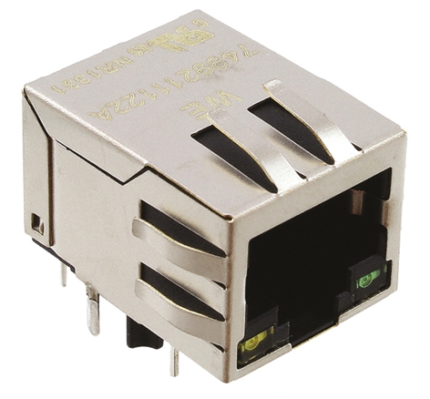 Wurth Elektronik Through Hole LAN Ethernet Transformer, 70 °C 13.74 mm, 0 °C 15.88mm 21.84 mm