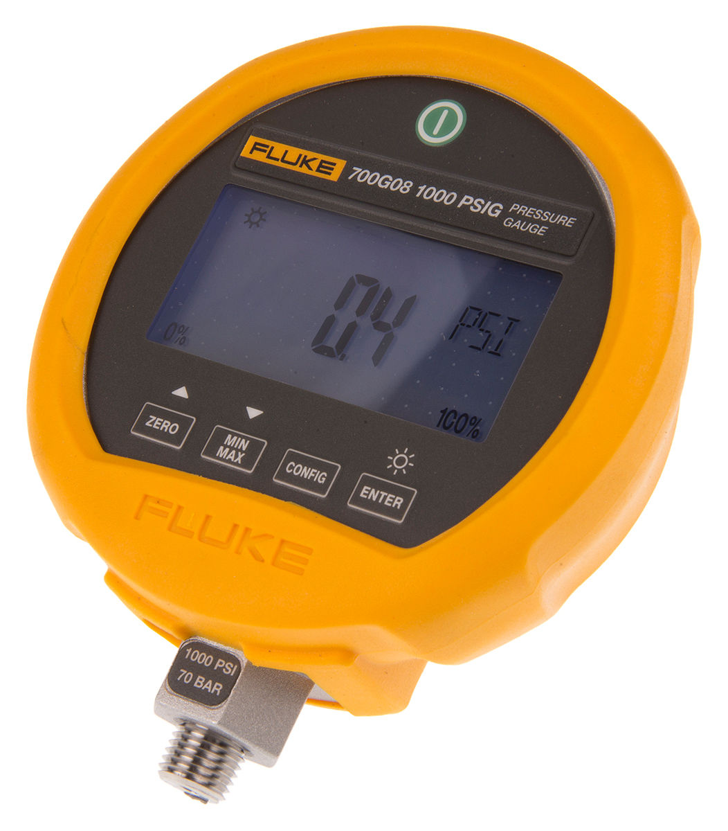 Fluke G 1/4 Digital Pressure Gauge 69bar Bottom Entry 114mm Outside Diameter