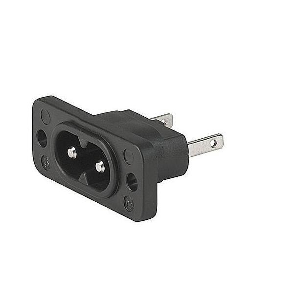 Schurter C8 Panel Mount IEC Connector Male, 2.5A, 250 VAC