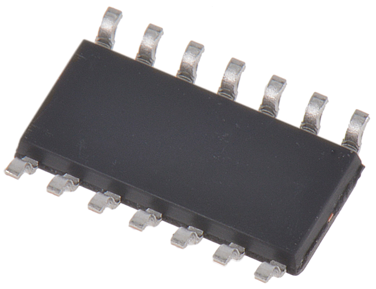 74hc00s14-13 DiodesZetex 74HC00S14-13, 4 2-Input NAND Schmitt Trigger Input Logic Gate, 14-Pin SOIC
