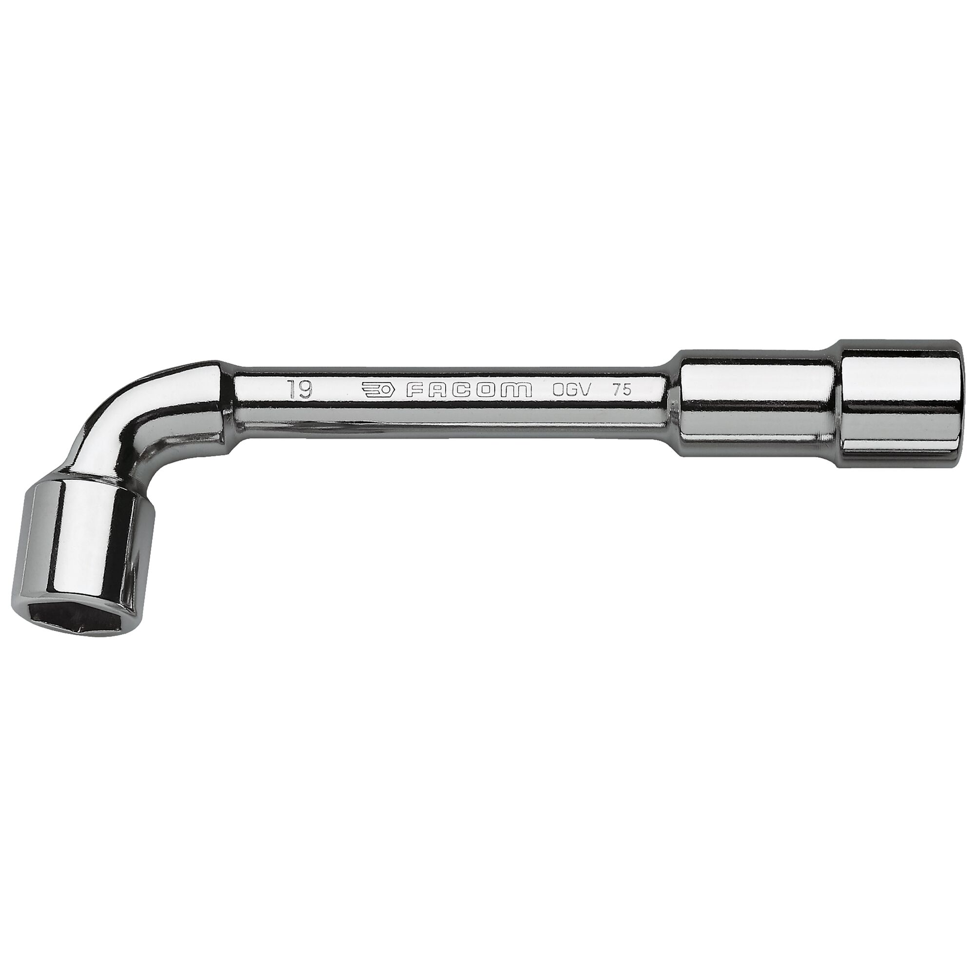 Facom 75.1/4 1/4 in Socket Wrench with Tube Handle, 102mm Overall