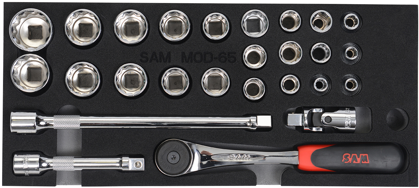 SAM 22-Piece 1/2 in Hexagon Socket Set