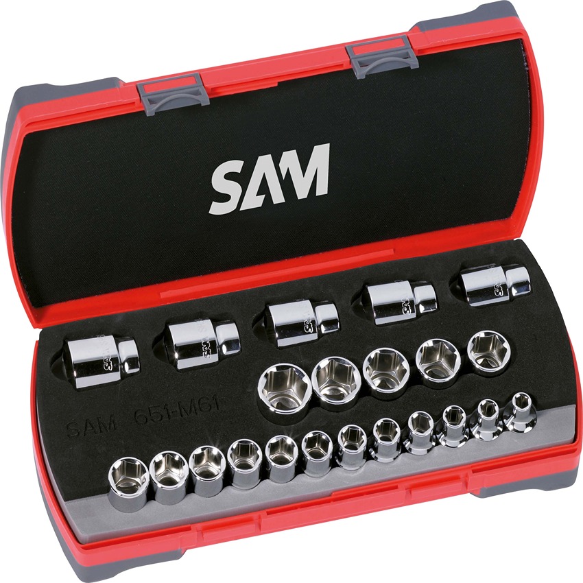 SAM 22-Piece 1/2 in Hexagon Socket Set