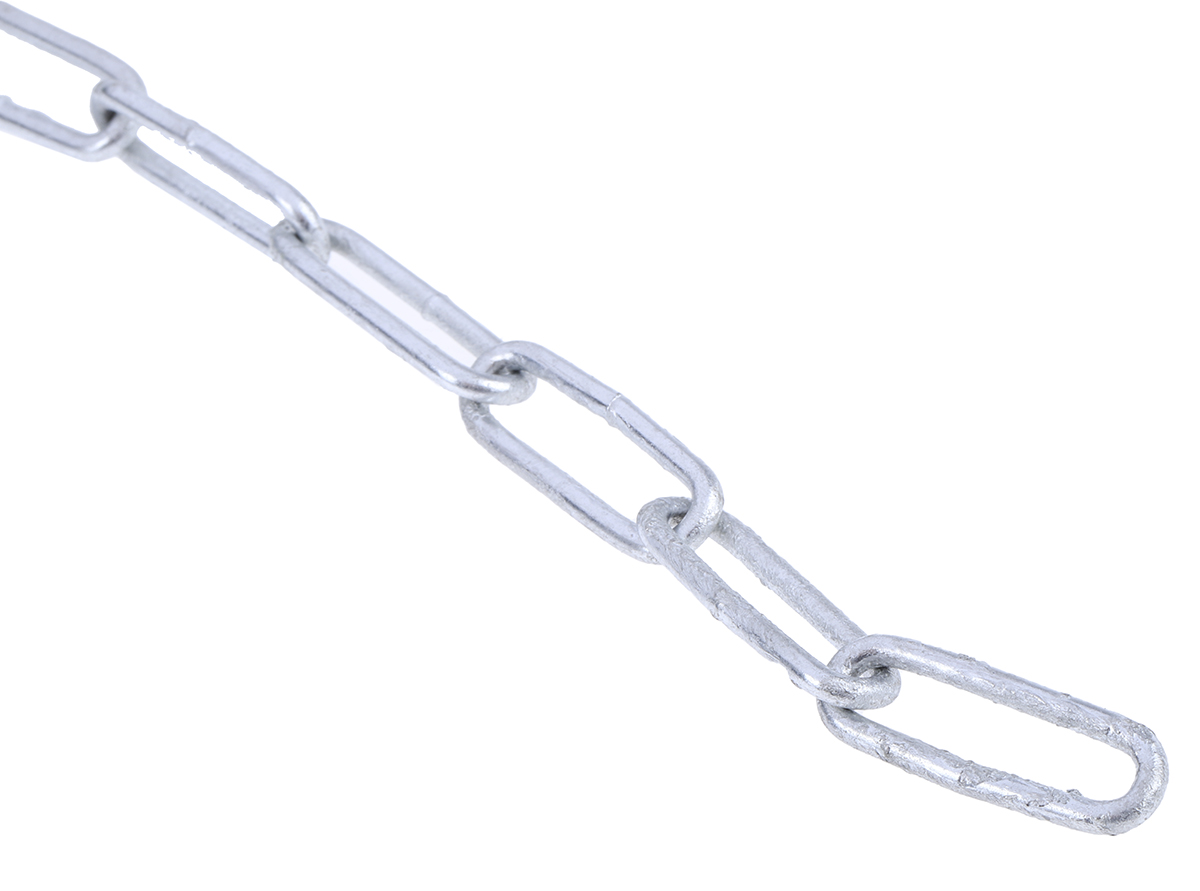 RS PRO Galvanised Steel Chain, 10 m Length, 24 mm Length 30 kg