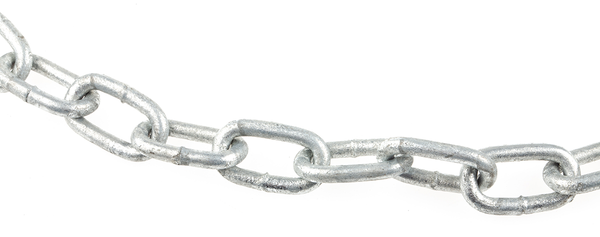 750-424 RS PRO Galvanised Steel Chain, 10 m Length, 19 mm Length 100 kg