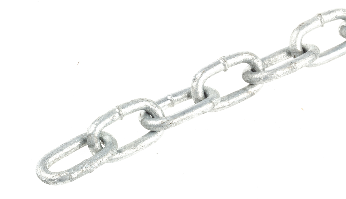 750-424 RS PRO Galvanised Steel Chain, 10 m Length, 19 mm Length 100 kg