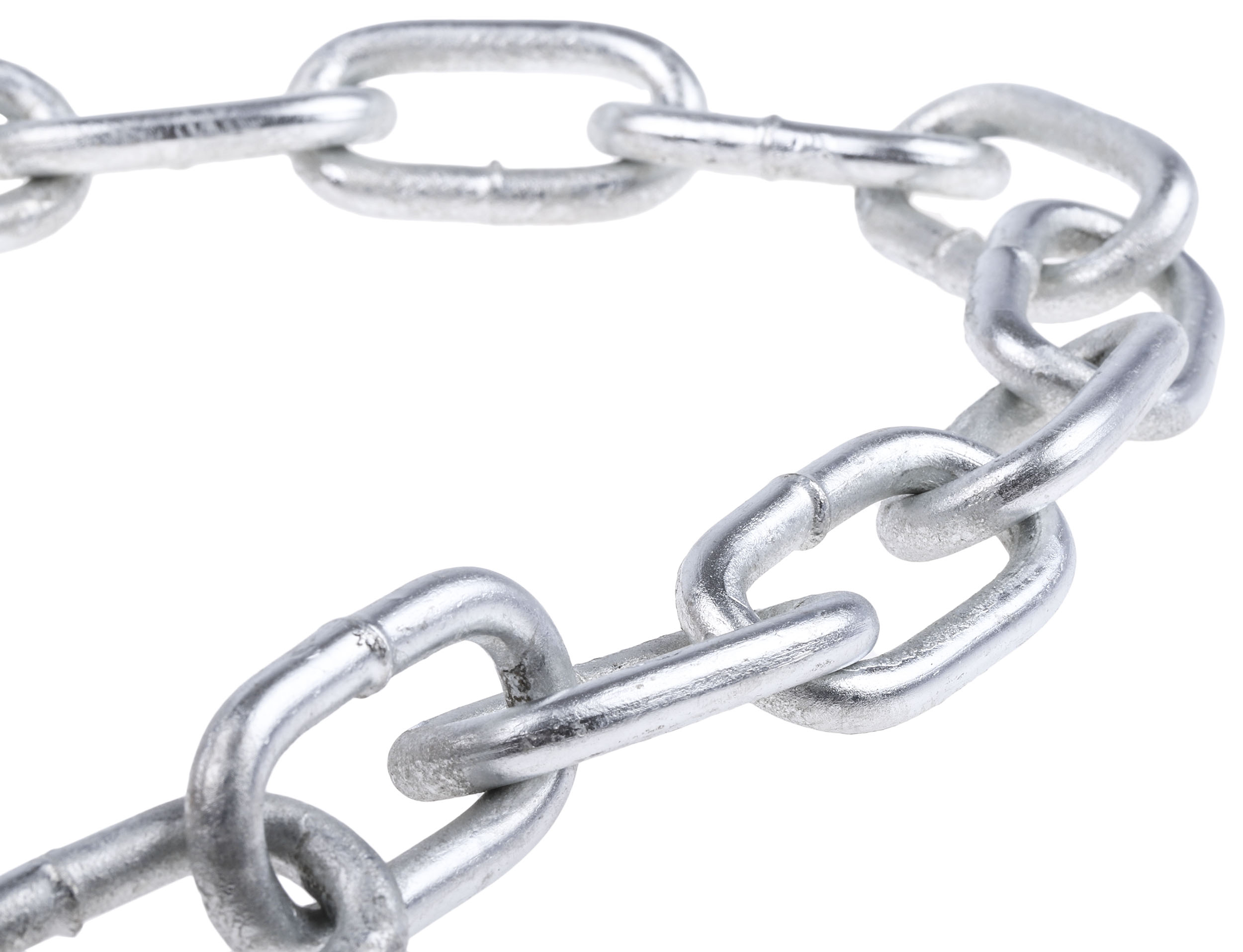 750-480 RS PRO Galvanised Steel Chain, 10 m Length, 38 mm Length 200 kg