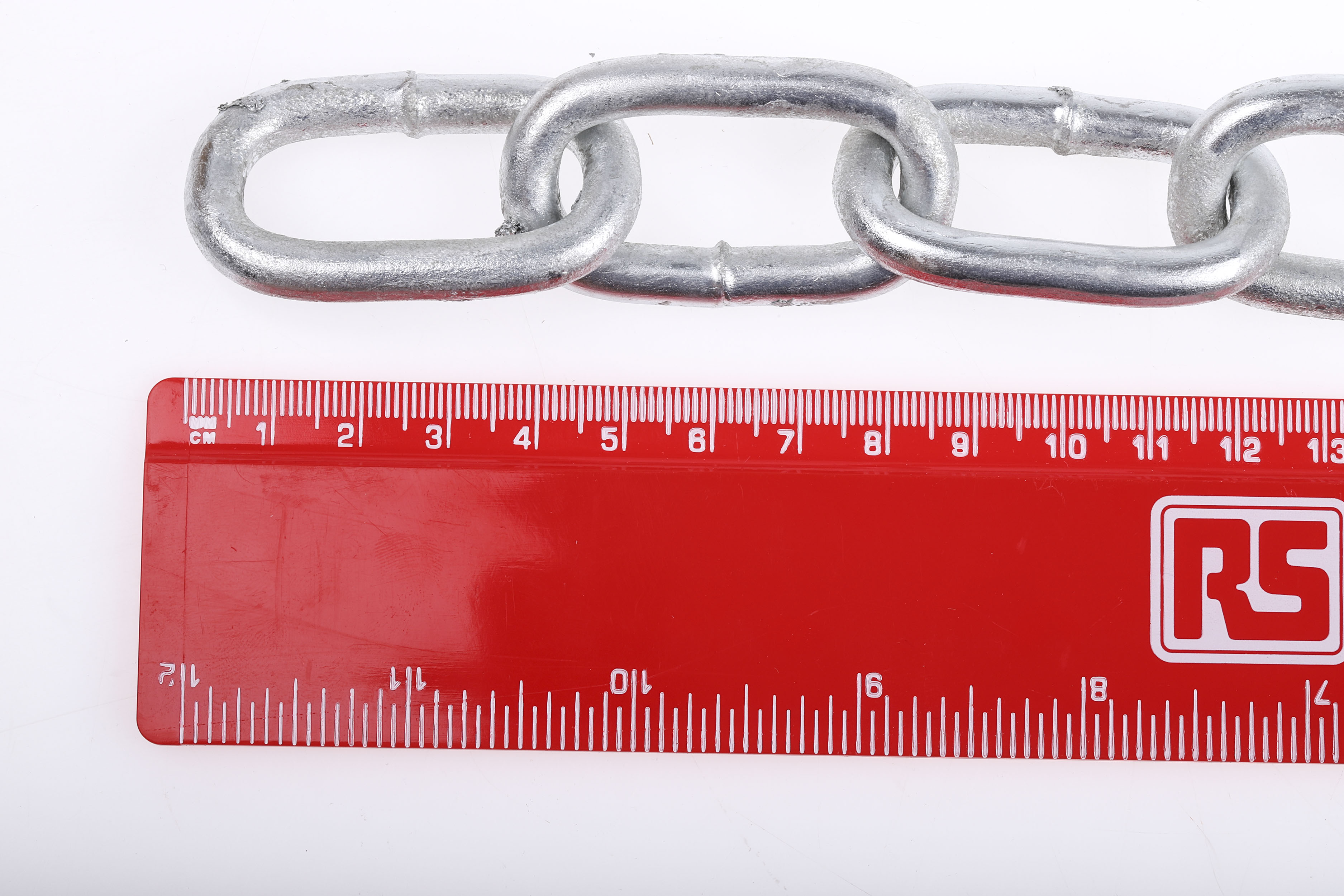 750-480 RS PRO Galvanised Steel Chain, 10 m Length, 38 mm Length 200 kg