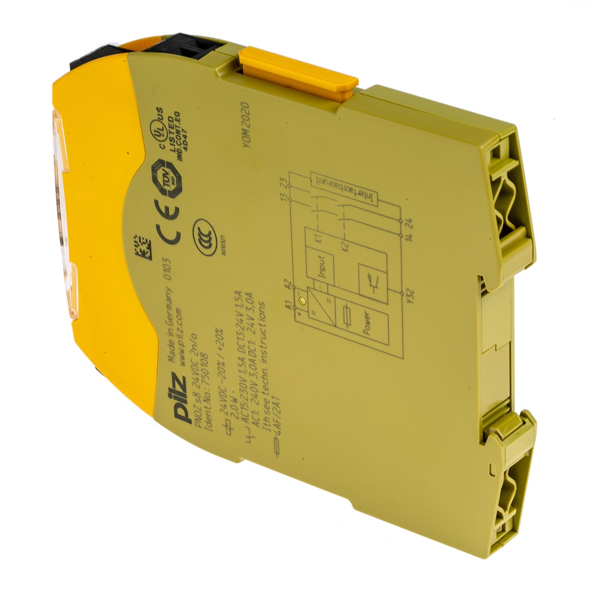 750108 Pilz PNOZsigma Series Output Module, 3 Outputs, 24V dc, 2 NO