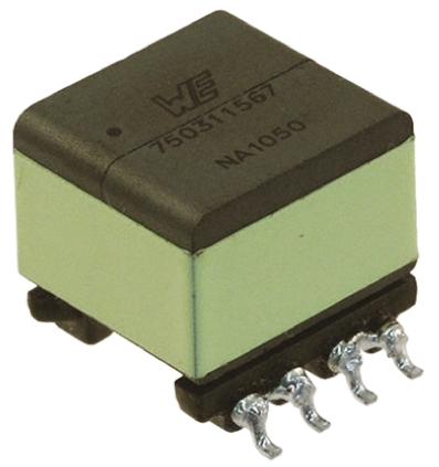 Wurth Elektronik Surface Pulse Transformer 2:1 Turns Ratio, 7 μH Prim. Inductance, 0.07Ω Prim. Resistance