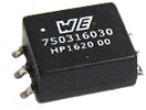 750316030 Wurth Elektronik 3.3 V 1 Output Surface PCB Transformer, RoHS, EN6681, CSA, cULus Approva, IEC606641, IEC6681, REACH,