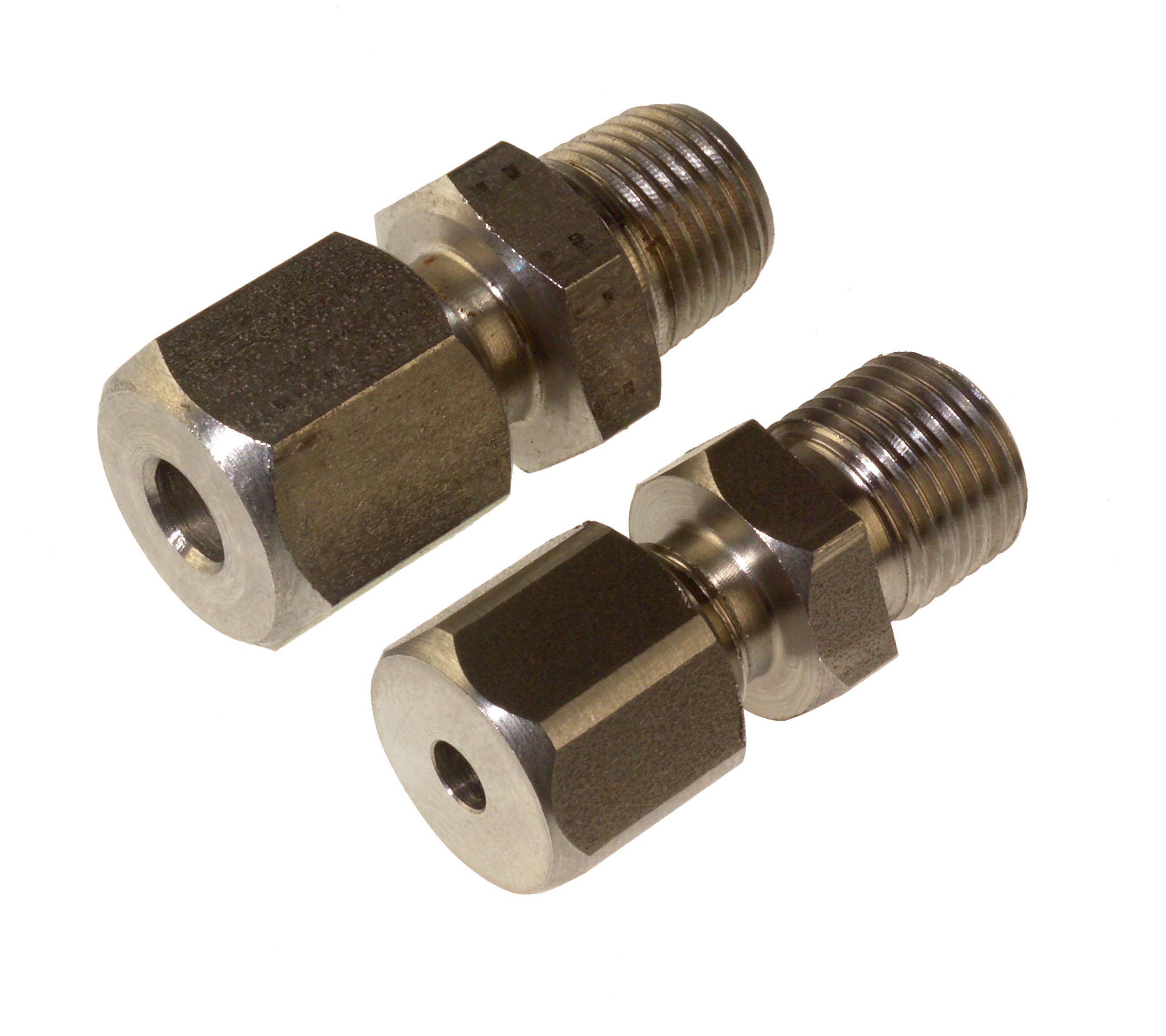RS PRO M8 Compression Fitting for Use with Thermocouple or PRT Probe, 1.5mm Probe