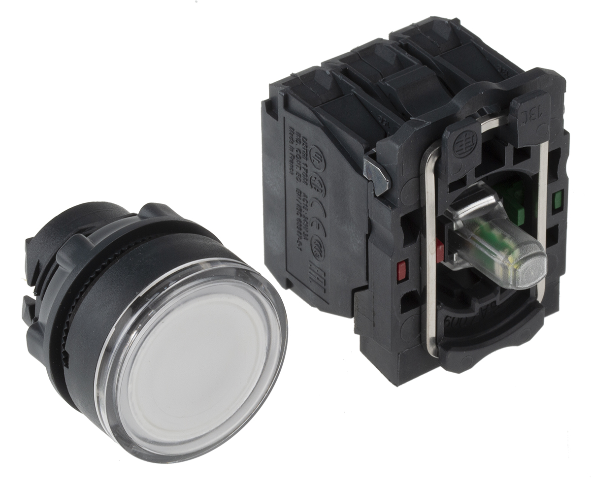 xb5aw31b5 Schneider Electric XB5 Illuminated White Push Button NO/NC Spring Return