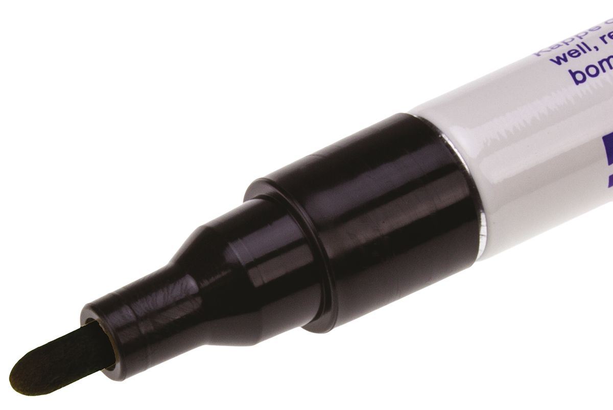 751-001 Edding Black 2 mm Fine Tip Paint Marker Pen for use with Plastic, Glass, Wood, Metal