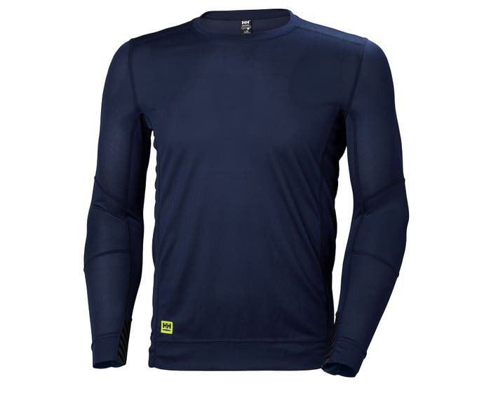 Helly Hansen Navy Polyester Long Sleeve T-Shirt L