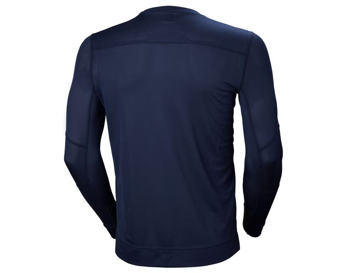 75105_590-s Helly Hansen Navy Polyester Thermal Shirt, S