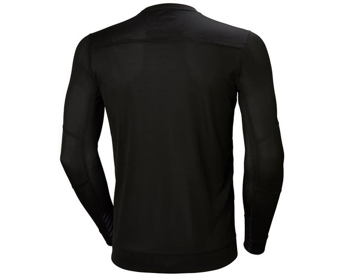 75105_990-s Helly Hansen Black Polyester Thermal Shirt, S