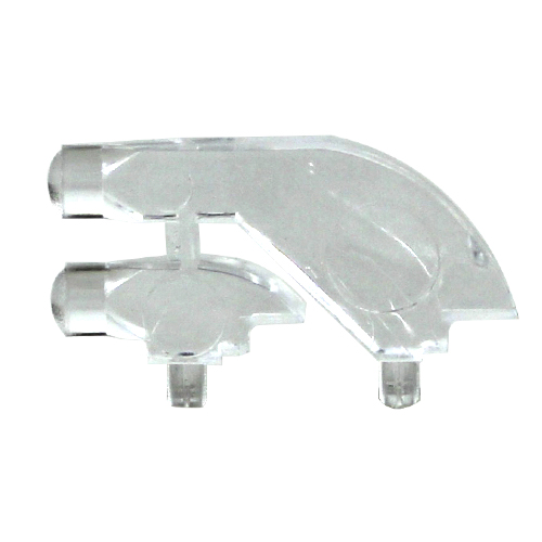 7511A62 VCC Through Hole 2-Way Right Angle Rigid LED Light Pipe Clear LED Included included