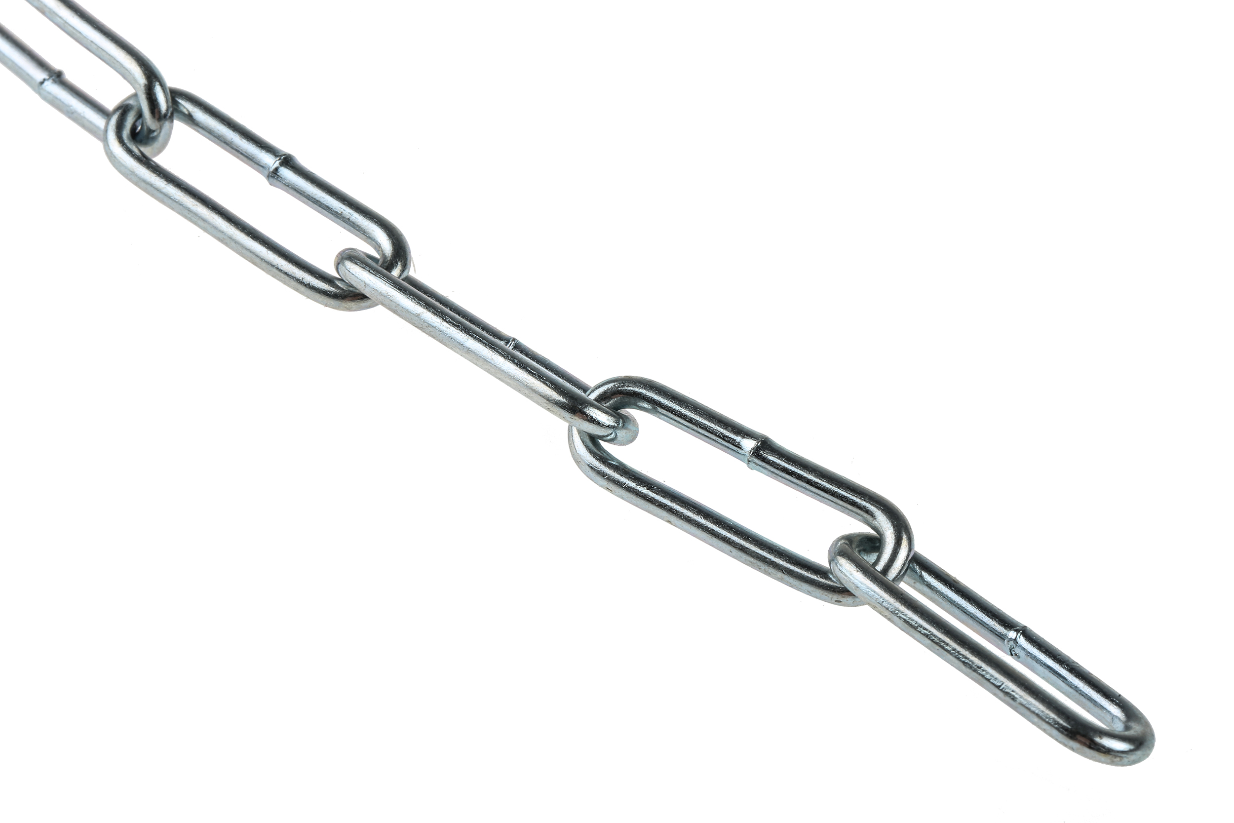 RS PRO Zinc Plated Steel Chain, 10 m Length, 24 mm Length 30 kg