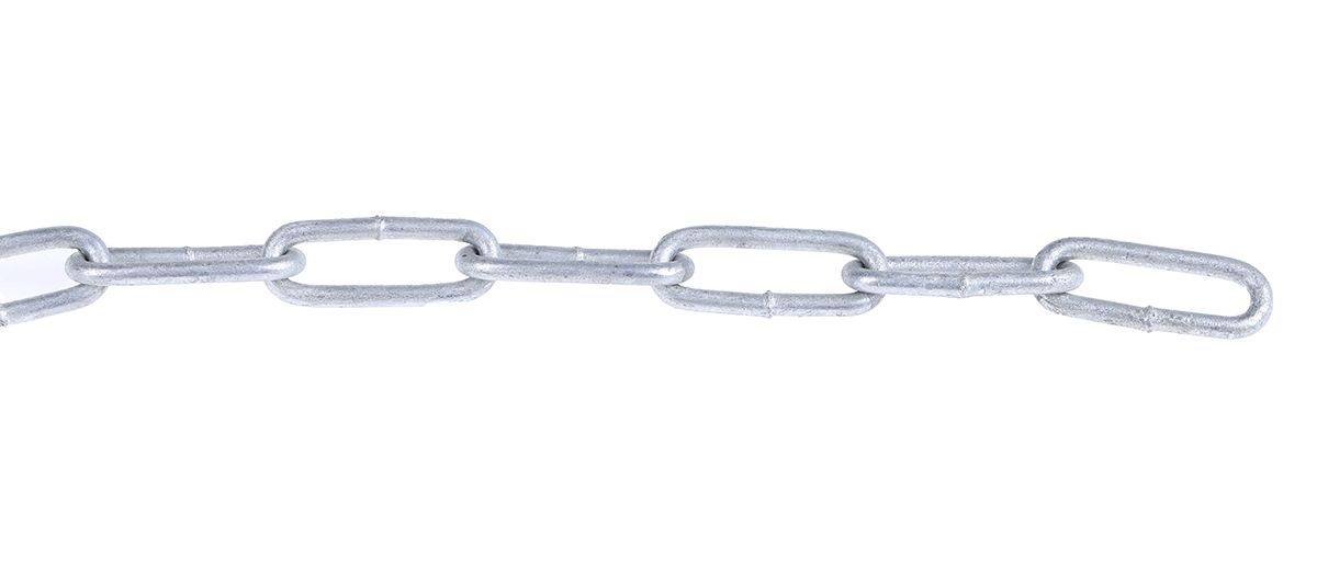 752-442 RS PRO Zinc Plated Steel Chain, 10 m Length, 26 mm Length 45 kg