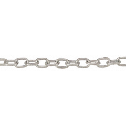 RS PRO Zinc Plated Steel Chain, 10 m Length, 21 mm Length 135 kg