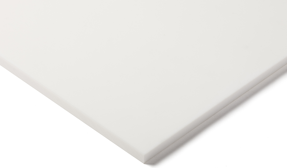 RS PRO White Polytetrafluoroethylene Plastic Sheet, 600 mm x 300mm x 13 mm
