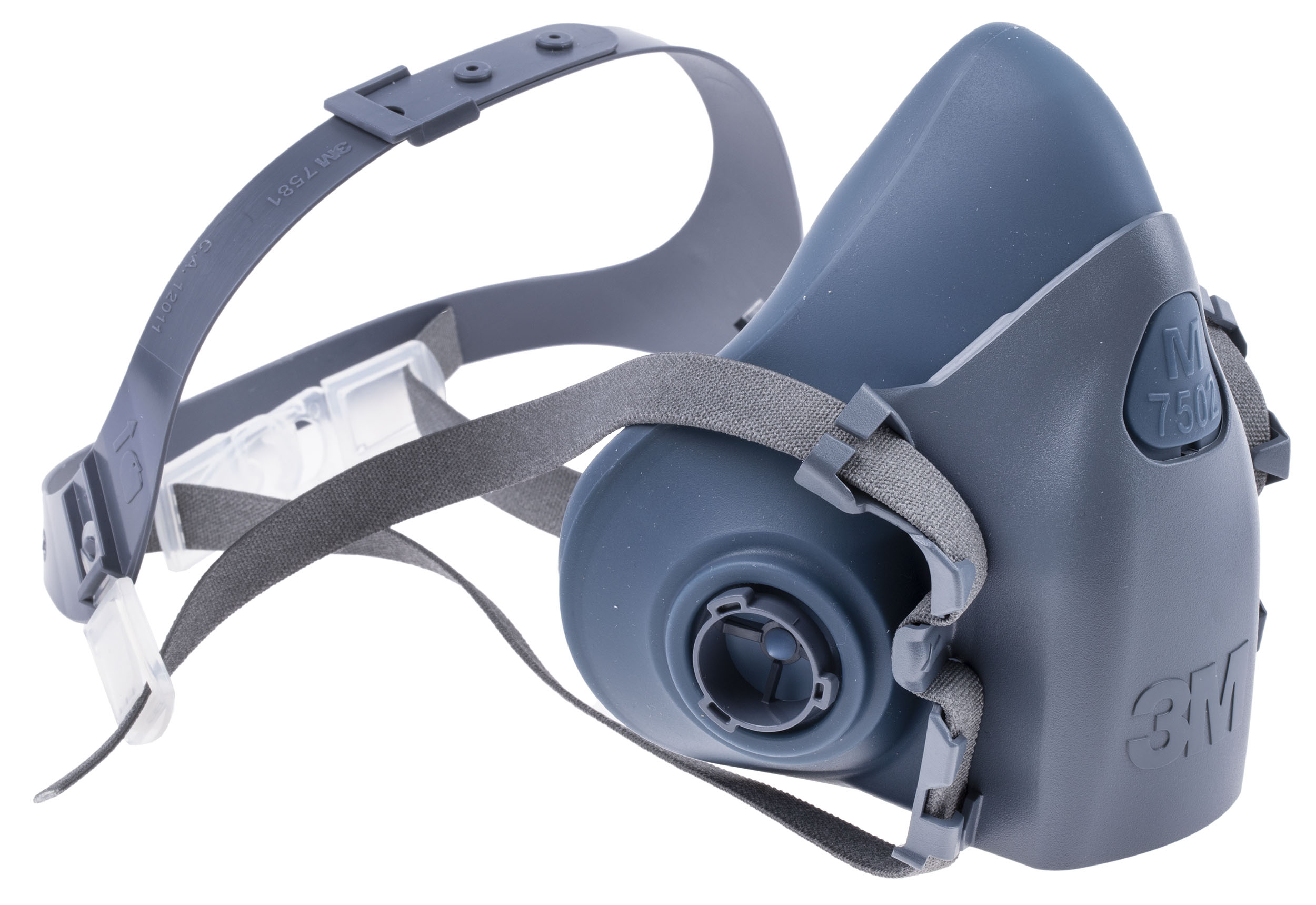 3M 7500 Series Half Mask Respirator Mask, Size M Hypoallergenic
