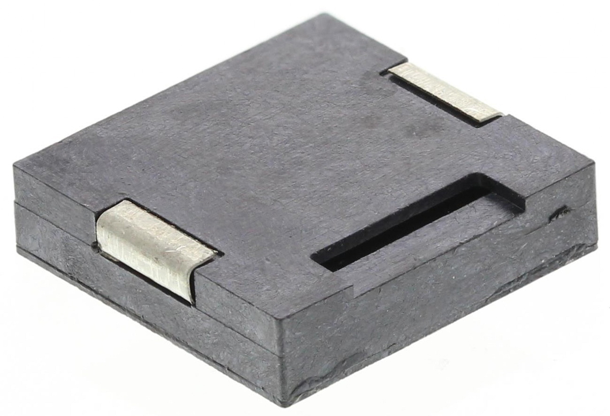 754-1980 RS PRO 81 dB Surface Mount Square Wave External 3 mm Piezo Buzzer Component 12 mm 25 V ac Max