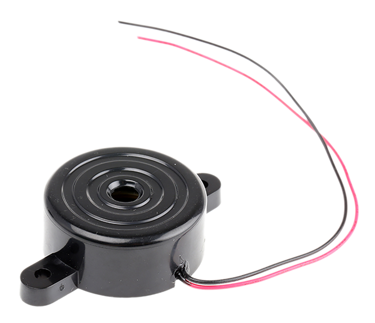 RS PRO 96 dB Panel Mount Continuous Internal 14.5 mm Piezo Buzzer Component 3 V dc Min 18V dc Max