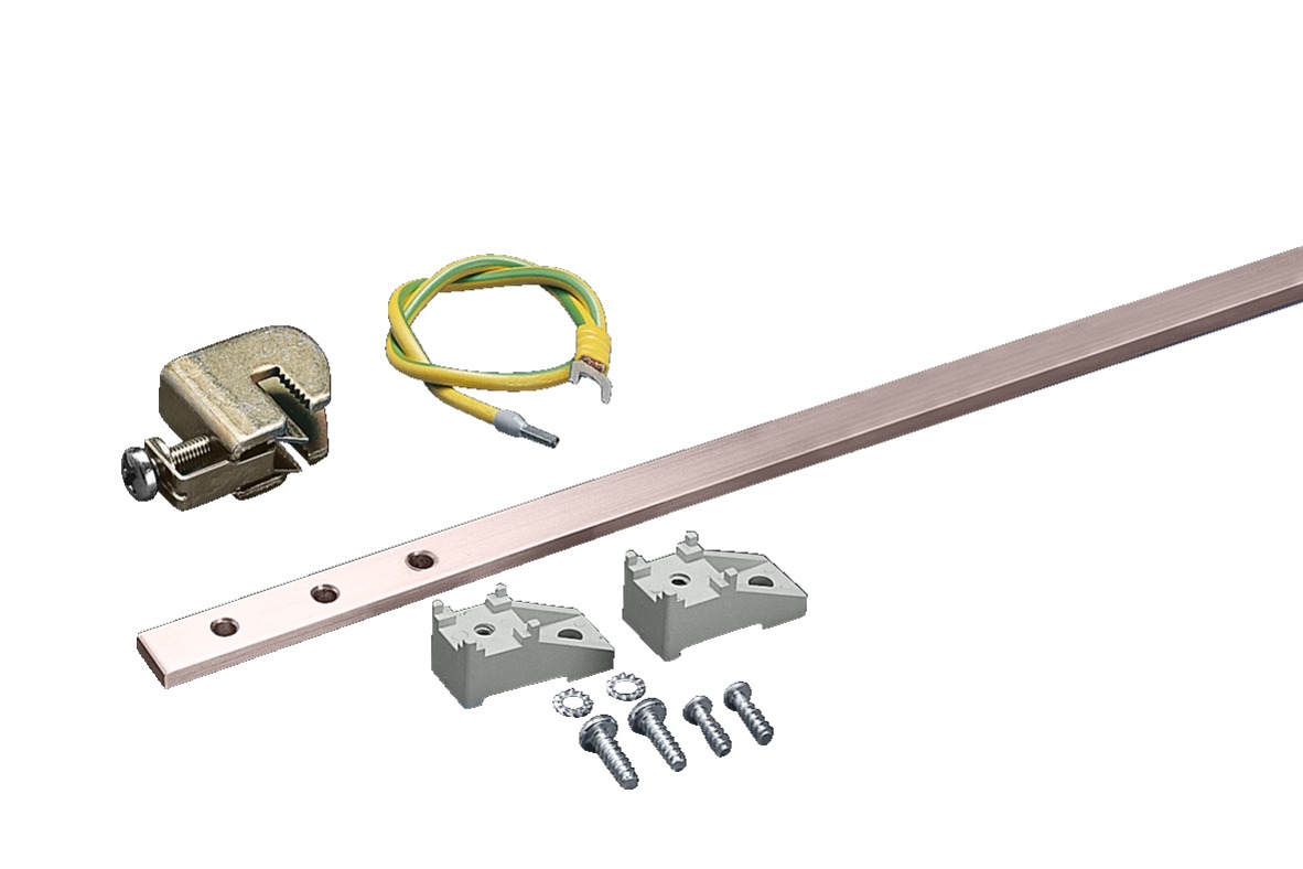 Rittal Earthing Rail Copper 16 mm² Diameter 1.5 mm² Diameter