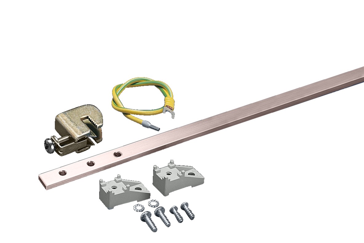 Rittal Earthing Rail Copper 16 mm² Diameter 1.5 mm² Diameter