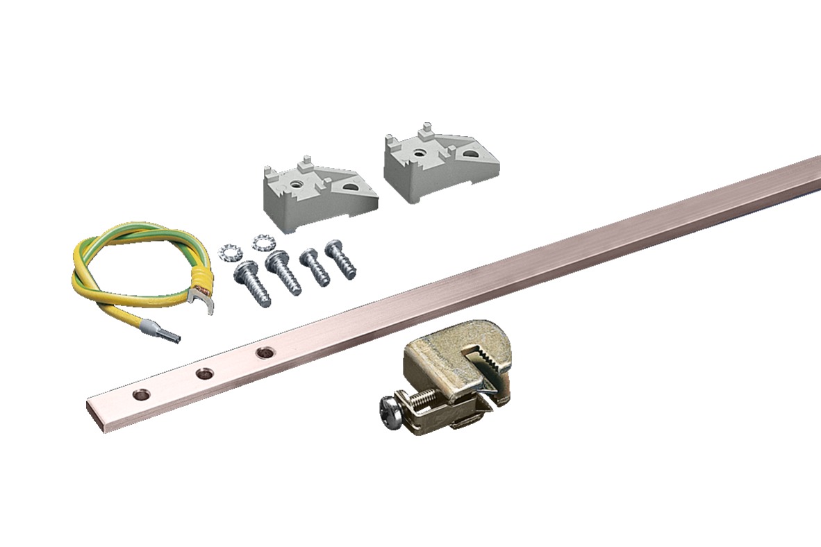 Rittal Earthing Rail Copper 16 mm² Diameter 1.5 mm² Diameter