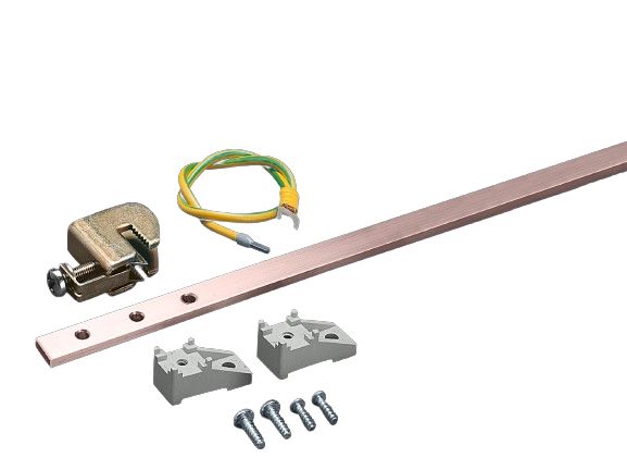 7547000 Rittal Earthing Rail Copper 16 mm² Diameter 1.5 mm² Diameter