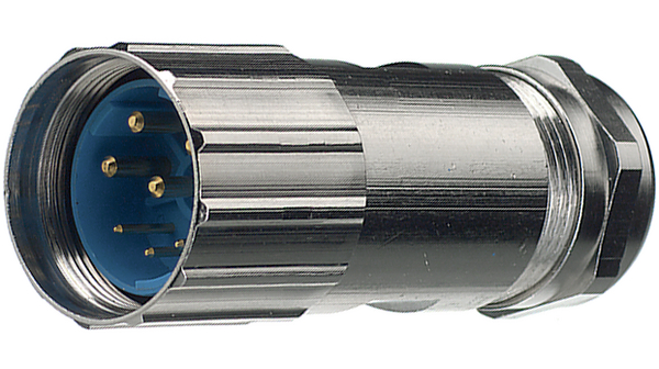 Hummel Circular Connector, 6 Contacts, Cable, M23 Connector, Plug, Male, IP67, IP69K, Power Connectors M 23 Series