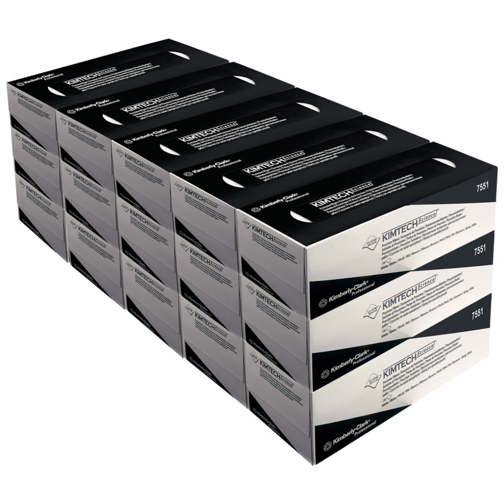 7551 KIMTECH Kimtech® Science Precision Wipes () Dry Cleaning, Box of, 310 x 285 mm 198 Per Pack