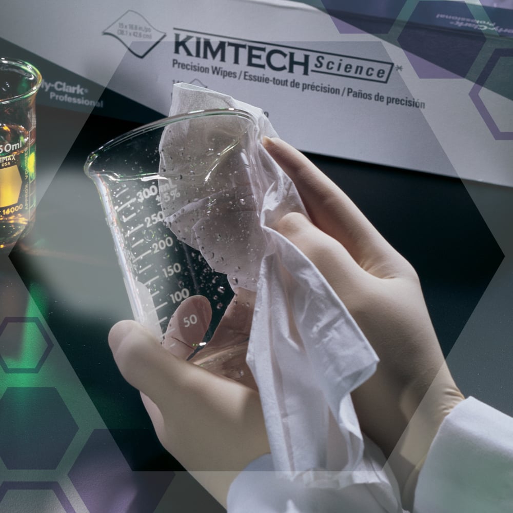 7557 KIMTECH Precision Wipes  Dry Multi-Purpose, Box of, 200 x 200 mm 100 Per Pack