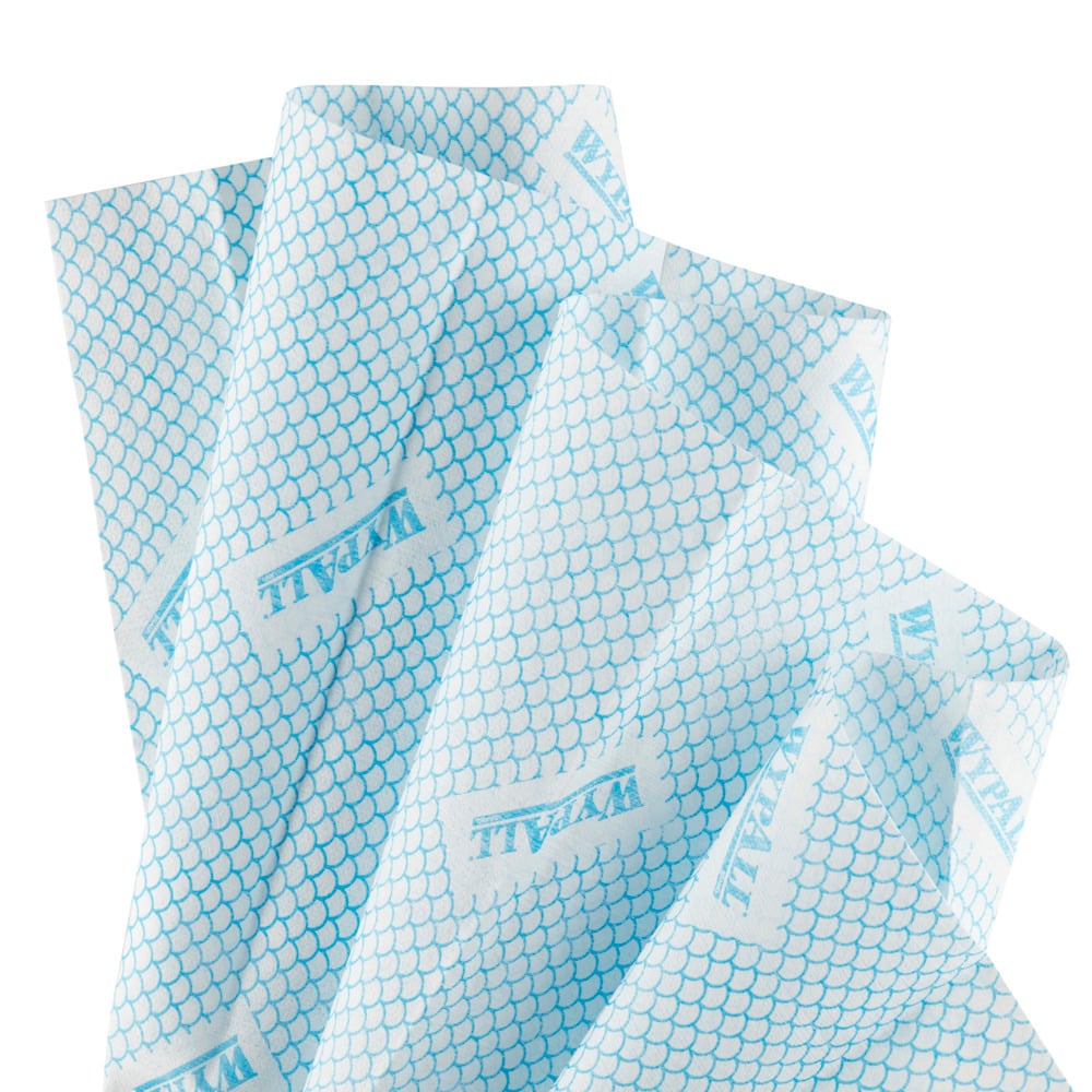 7565 WYPALL WypAll® X80 Critical Clean™ () Blue Cloths for Industrial Cleaning, Dry Use, Pack of 25 Per Pack, 420 x 360