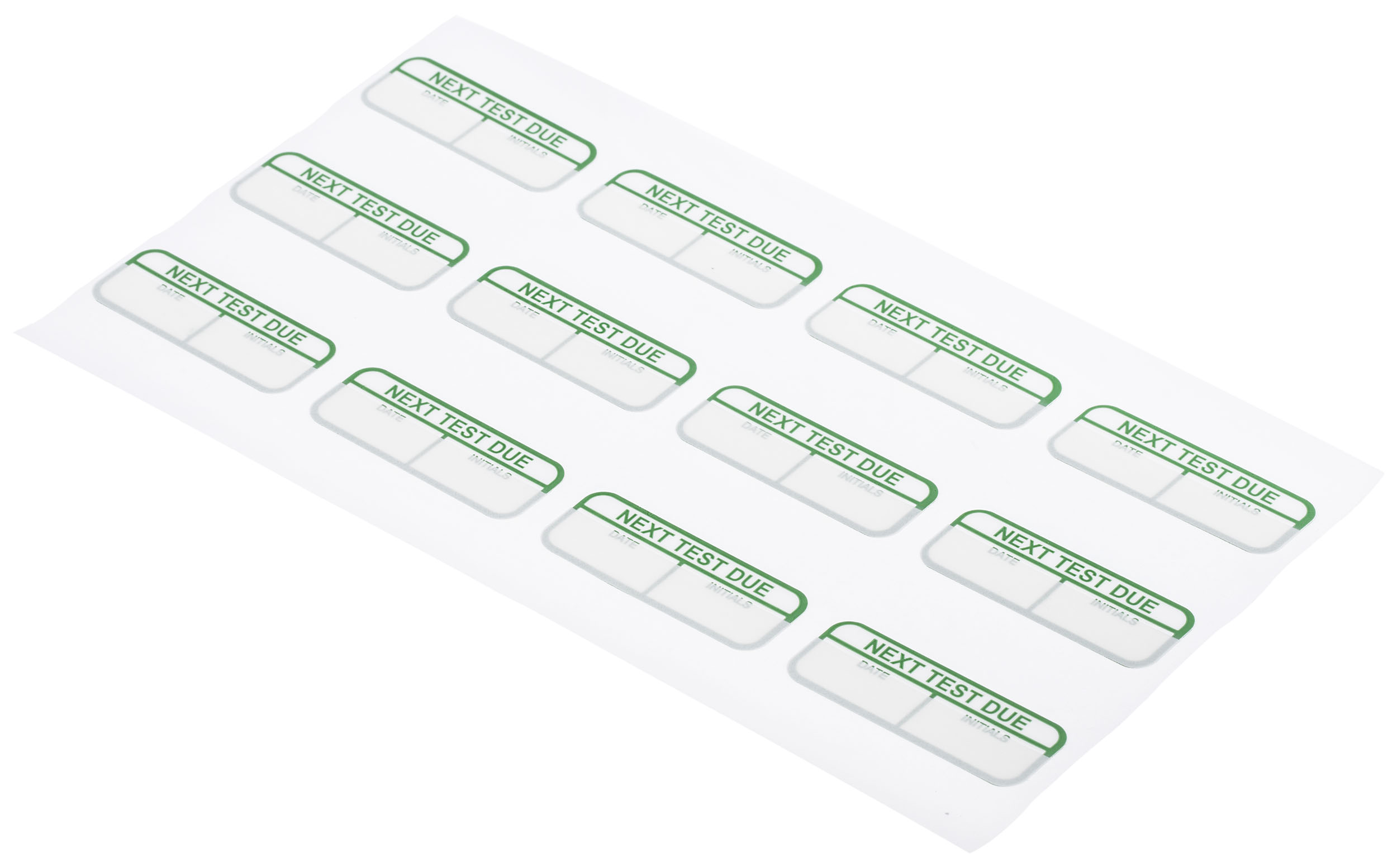 758-7908 RS PRO Adhesive Pre-Printed Adhesive Label-Next Test Due-. Quantity: 120 Per Pack