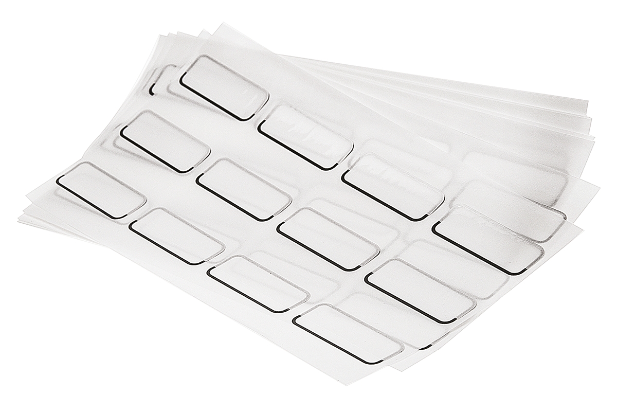 RS PRO White Adhesive Multi Purpose Label Sheet, Pack of 120 Per Pack