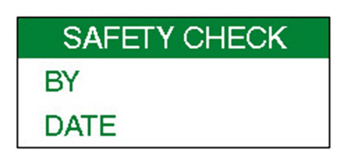 758-7951 RS PRO Adhesive Pre-Printed Adhesive Label-Safety Check-. Quantity: 140 Per Pack