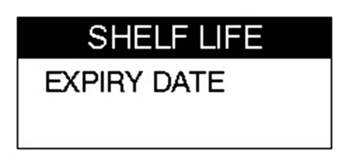 758-7958 RS PRO Adhesive Pre-Printed Adhesive Label-Shelf Life-. Quantity: 140 Per Pack