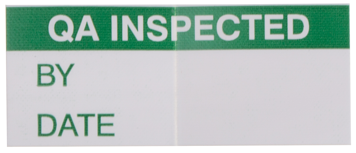 RS PRO Adhesive Pre-Printed Adhesive Label-QA Inspected-. Quantity: 140 Per Pack
