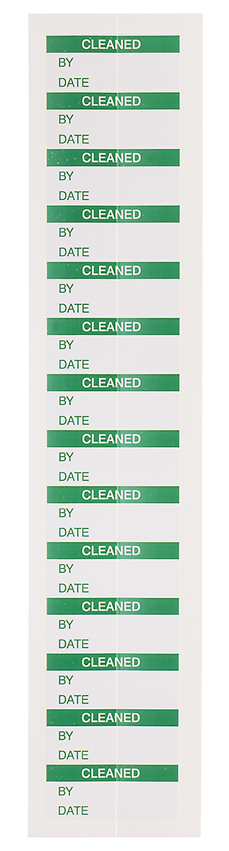 RS PRO Adhesive Pre-Printed Adhesive Label-Cleaned-. Quantity: 140 Per Pack