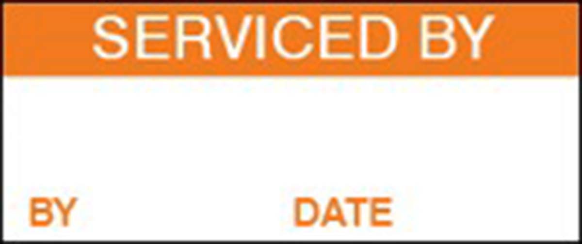 758-7983 RS PRO Adhesive Pre-Printed Adhesive Label-SERVICED BY-. Quantity: 140 Per Pack