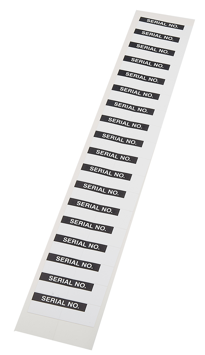 758-8002 RS PRO Adhesive Pre-Printed Adhesive Label-Serial No-. Quantity: 180 Per Pack