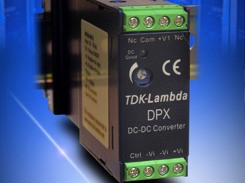 TDK-Lambda DPX DC-DC Converter, 5V dc/ 12A Output, 36, 75 V dc Input, 60W, DIN Rail Mount, +85°C Max Temp -40°C Min Temp