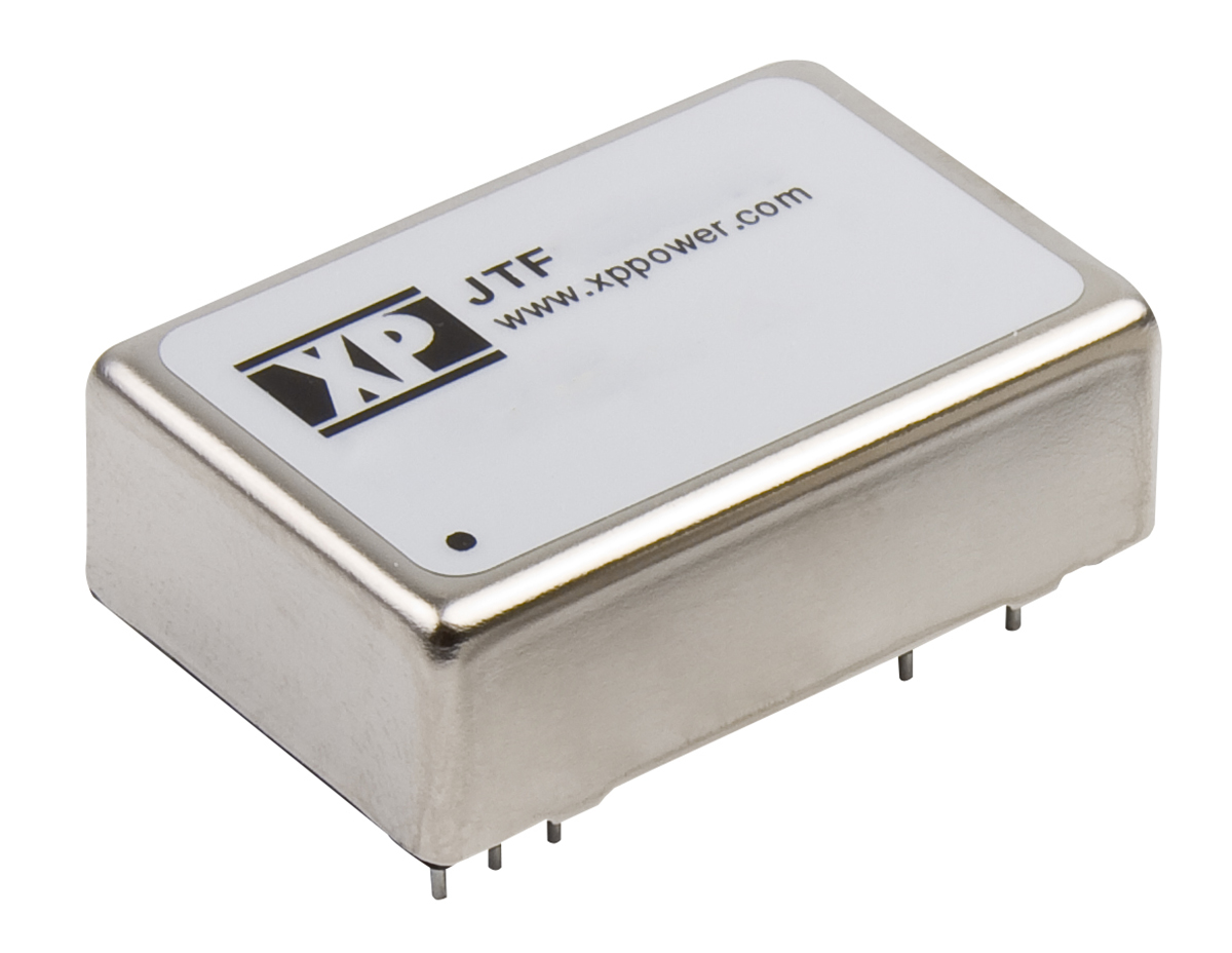 XP Power JTF DC-DC Converter, 12V dc/ 1.25A Output, 18 → 75 V dc Input, 15W, Through Hole, +105°C Max Temp -40°C