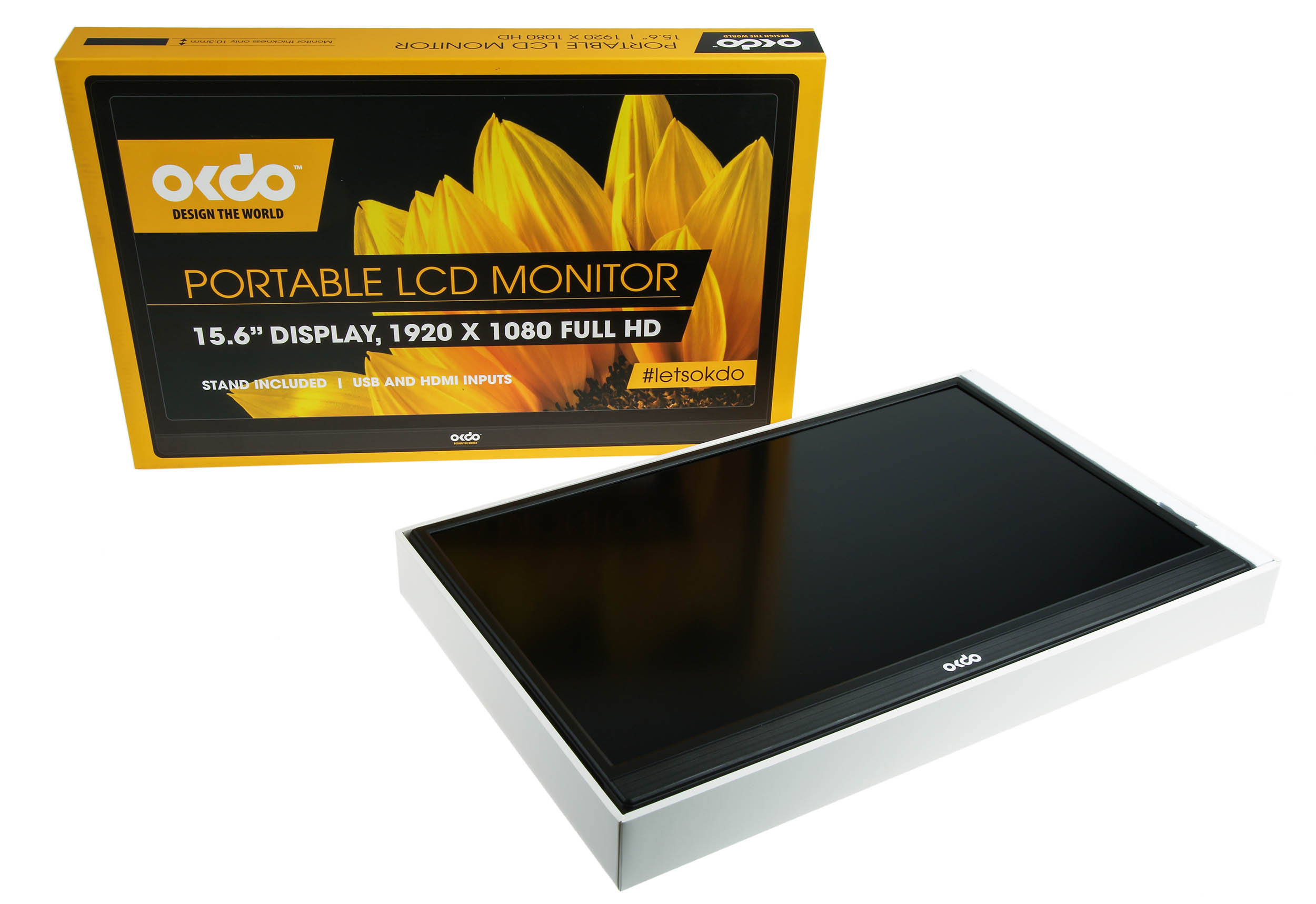 hciv15601 Okdo HCIV15601 15.6in LCD Monitor, 1920 x 1080 Pixels