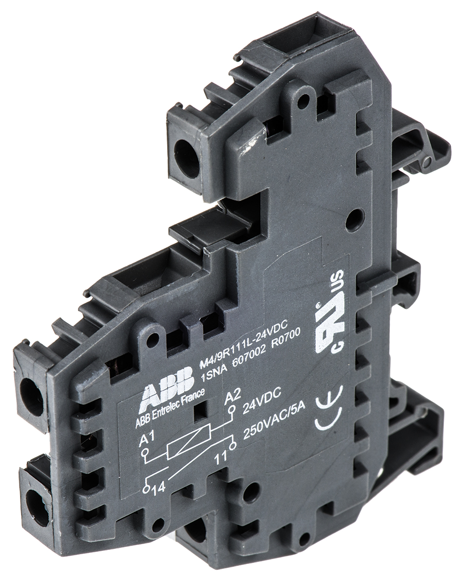 ABB R910 Series Interface Relay, DIN Rail Mount, 24V ac/dc Coil, SPST