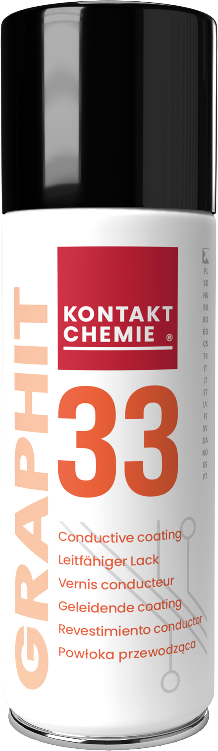 Kontakt Chemie Black Graphite Conductive Lacquer for Electronic, PCB